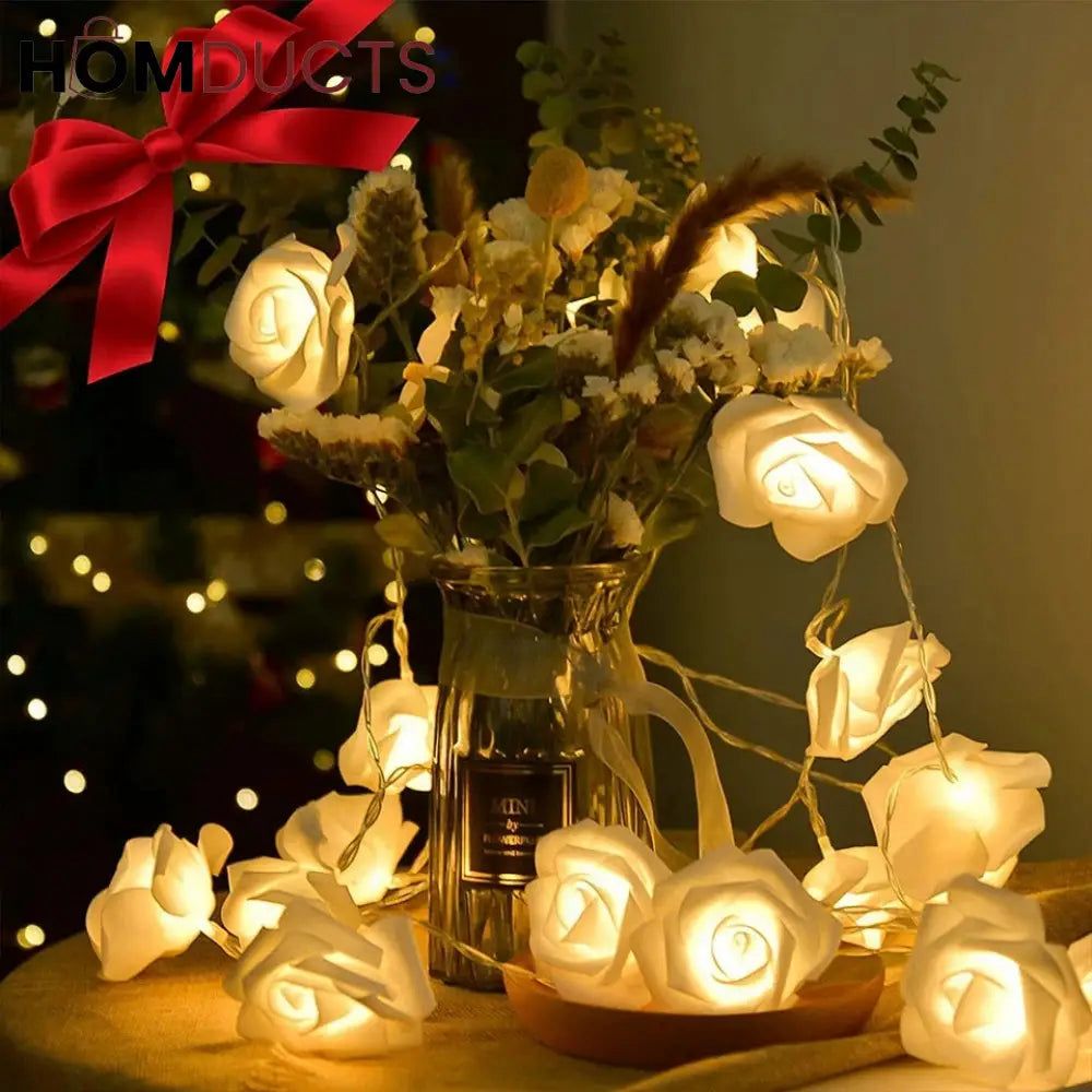 LED Rose Flower Fairy String Lights