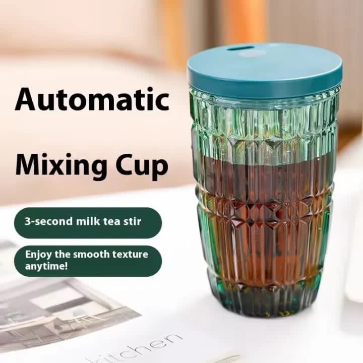 Water Glass Iced Coffee Cups with Straw