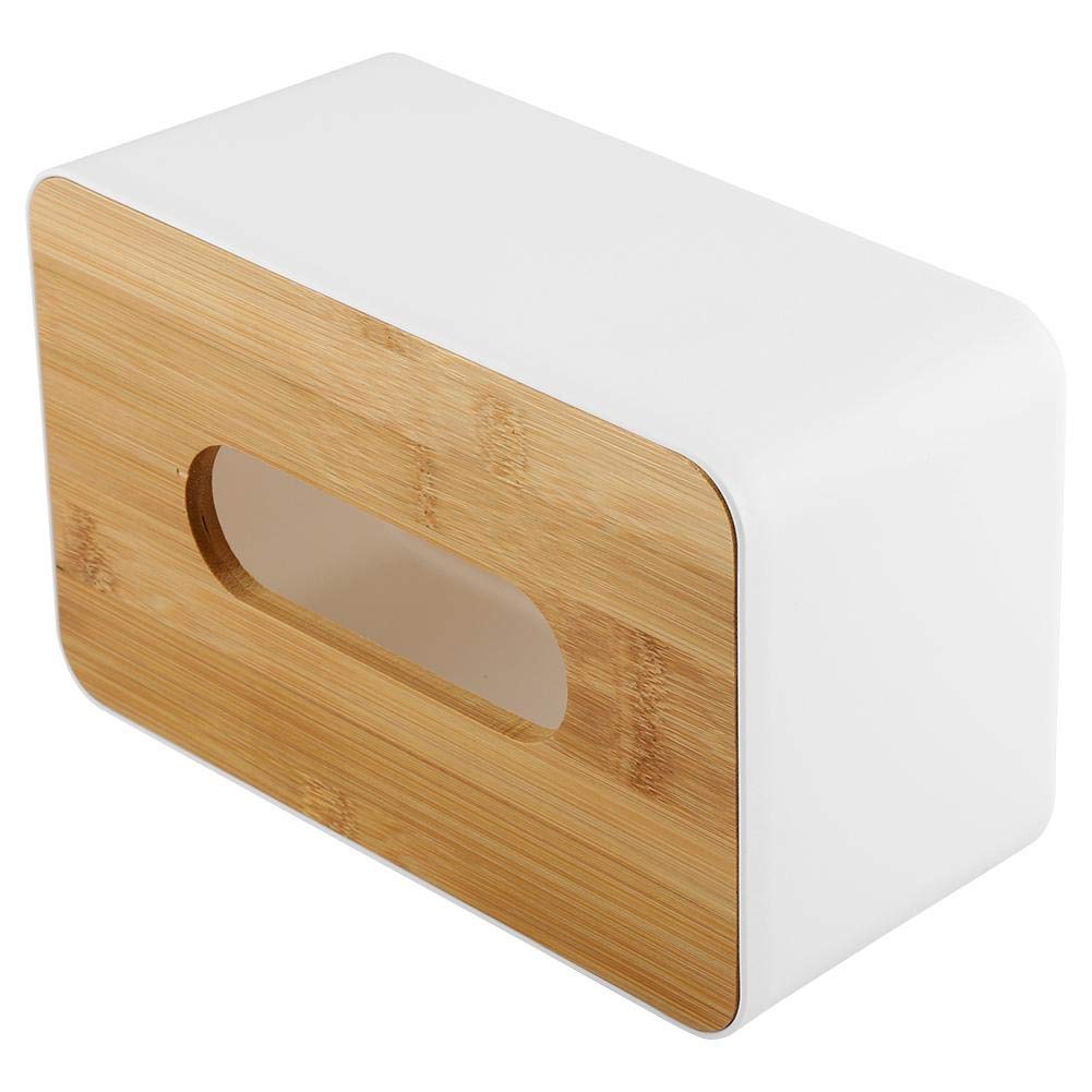 Modern Bamboo Tissue Box Holder