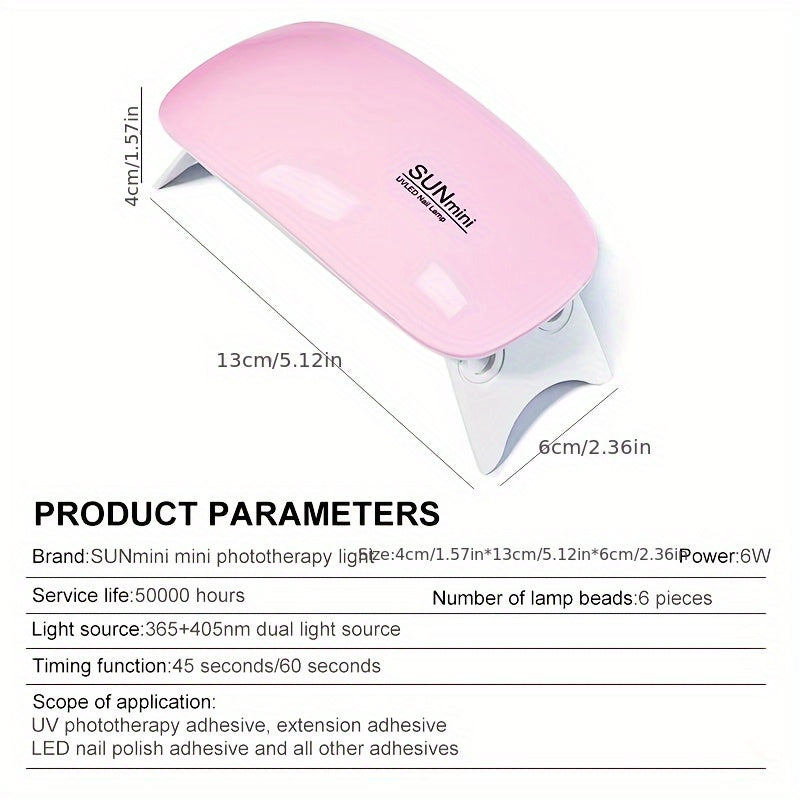 Professional Nail Dryer 6W UV Resin Lamp for Nail Art