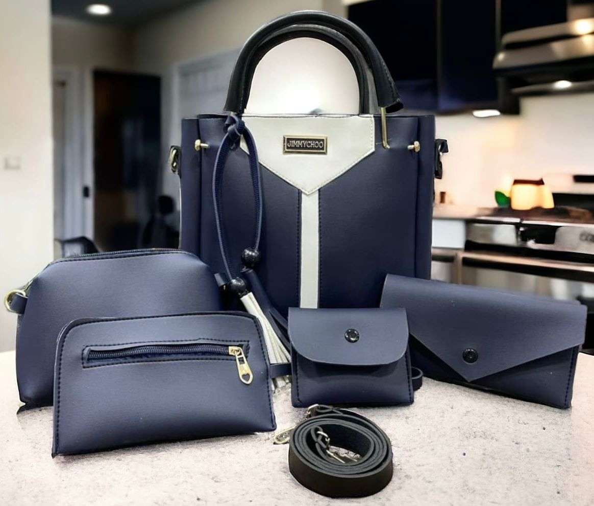 4 PCS BAGPACK PU SOFT LEATHER STUFF