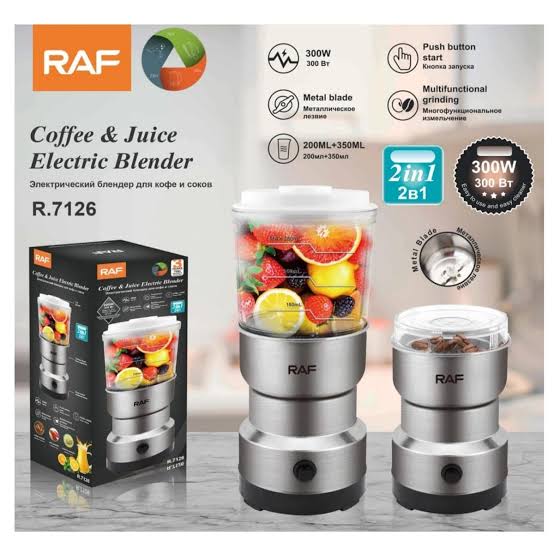 RAF 2 in 1 Original Mini Electric Grinder and Juicer Blende