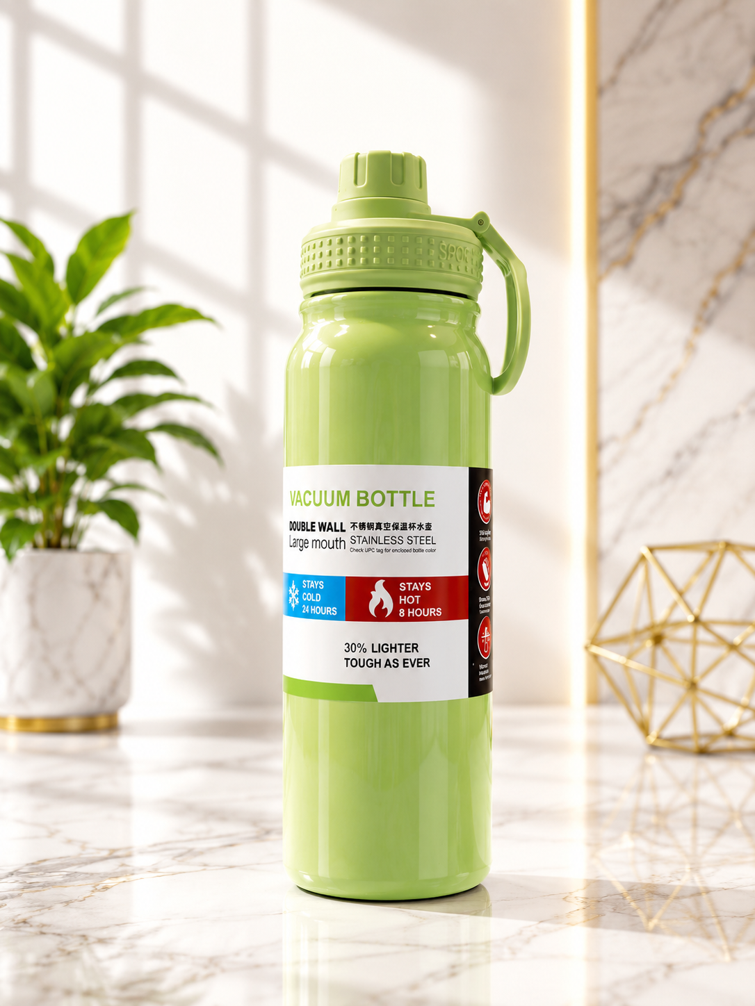 Vacuum Stainless steel 316 Sports Bottle 1000 ml