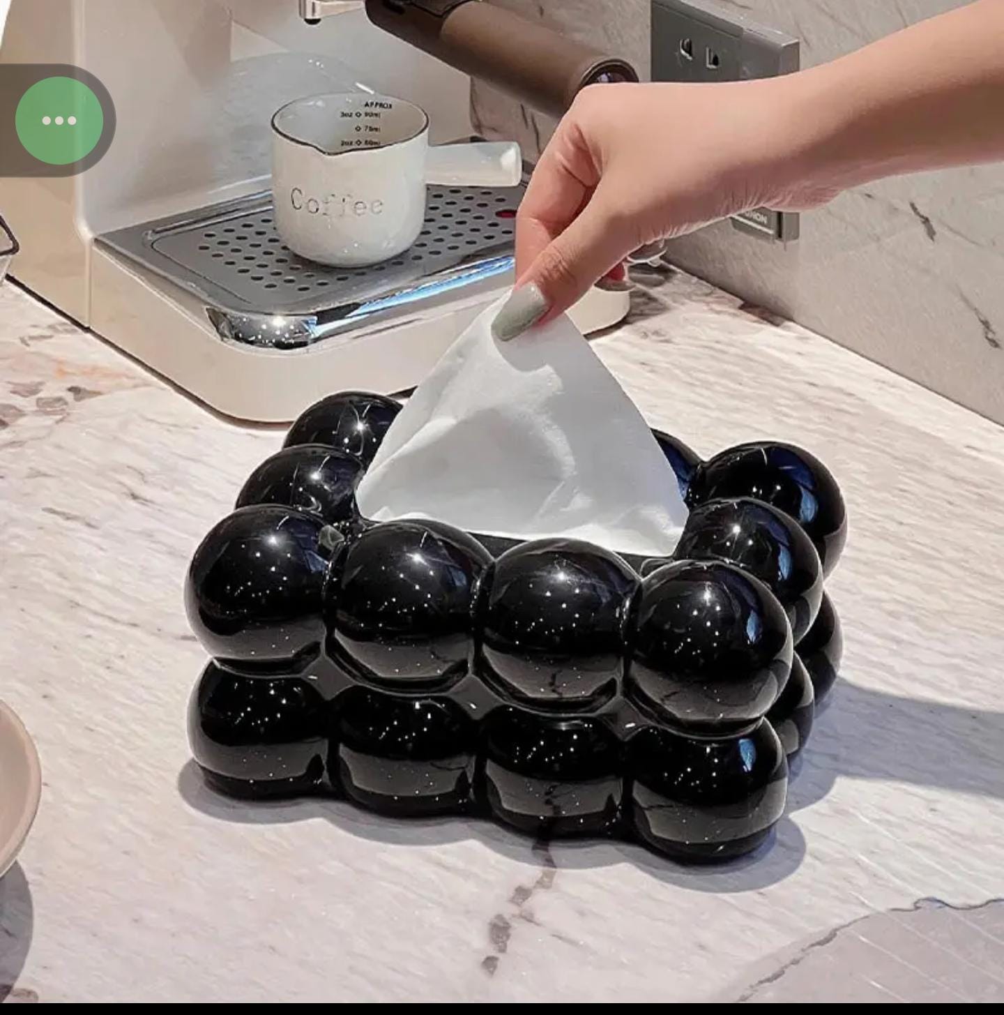 Modern Bubble Design Tissue Box Holder