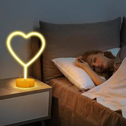 LED Heart Shaped Neon Night Lights