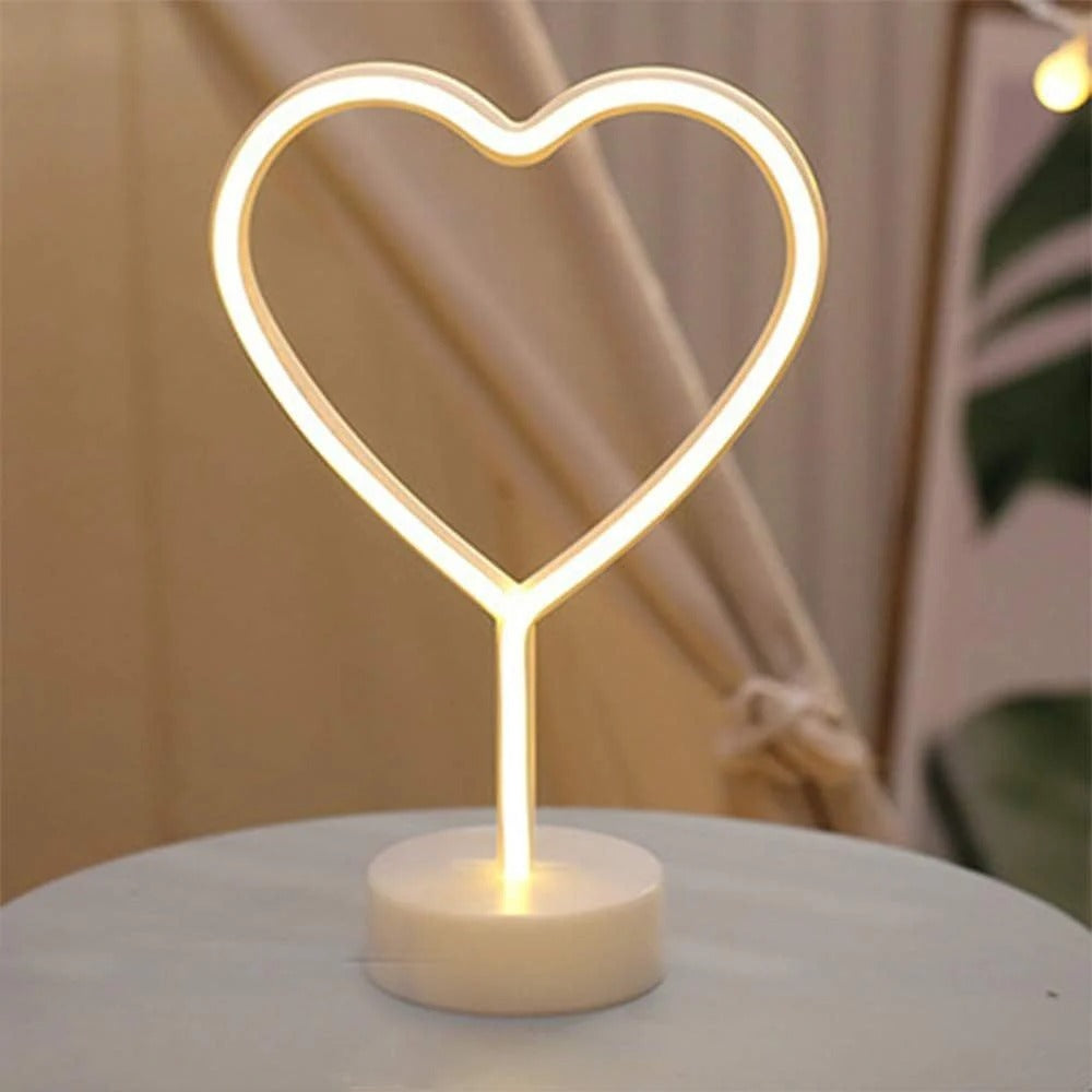 LED Heart Shaped Neon Night Lights