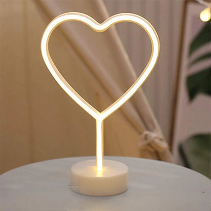 LED Heart Shaped Neon Night Lights