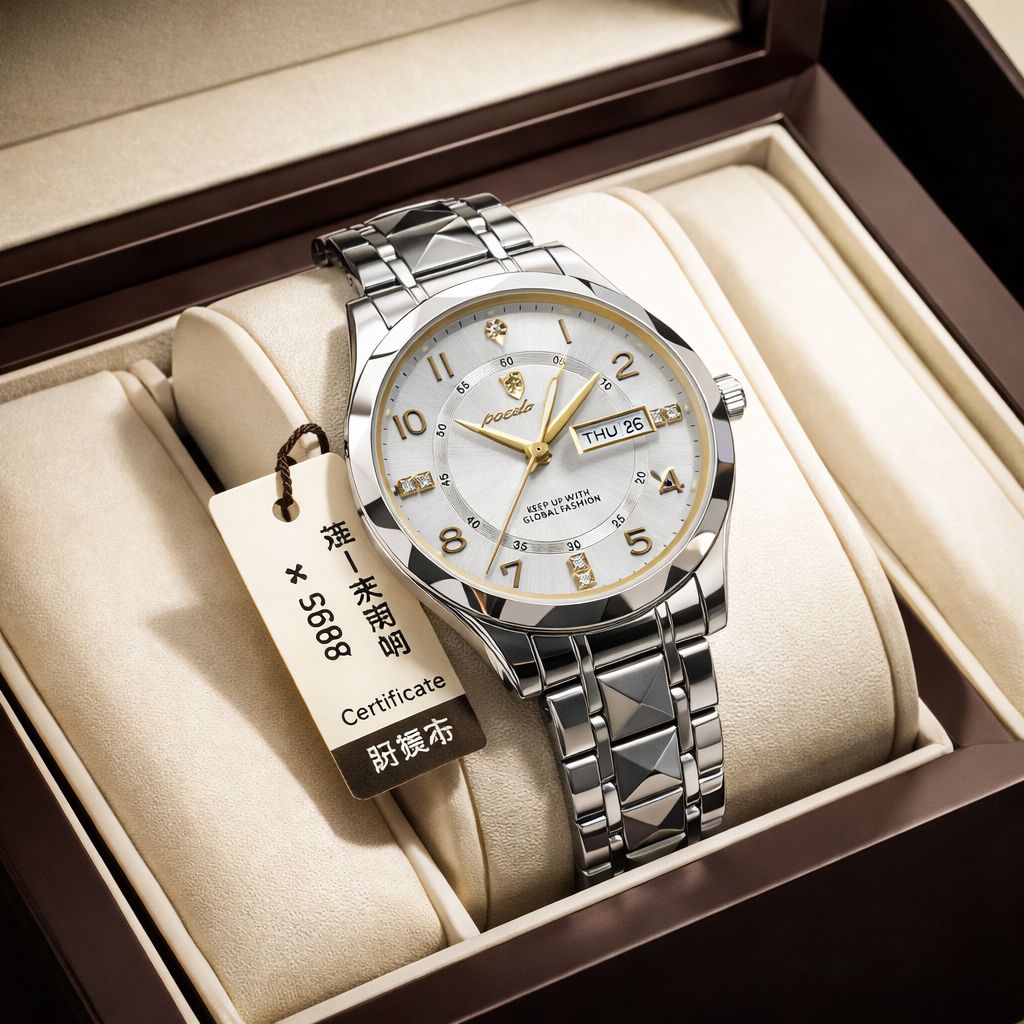 POEDAGAR Men's Luxury Quartz Watch