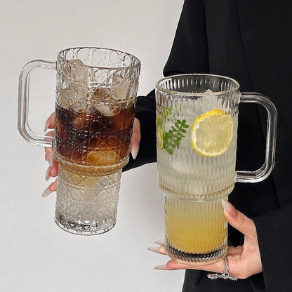Glass Tumbler with Straw and Lid