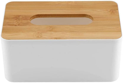 Modern Bamboo Tissue Box Holder