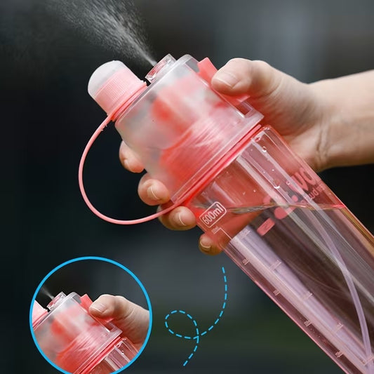 600ML Water Bottle Portable Bottle Sport Spray Water Bottle