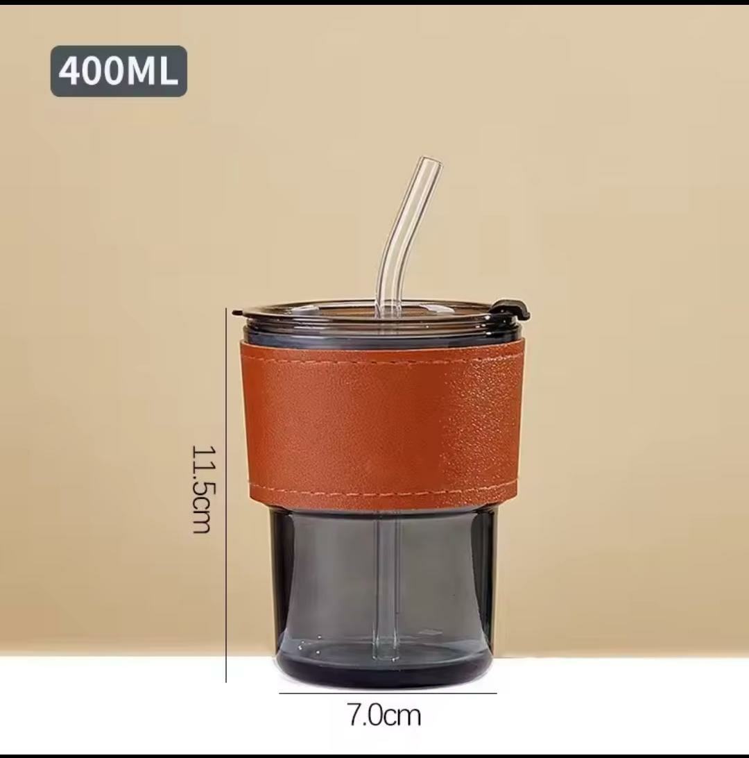 Tea And Cold Coffee Glass Sipper Tumbler