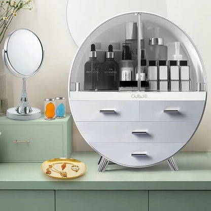 Elegant Cosmetic Storage Organizer with Drawers