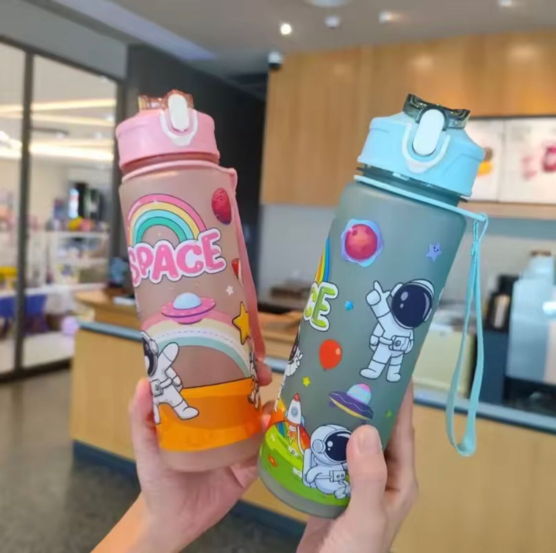 Rainbow Space Astronaut - Water Bottle