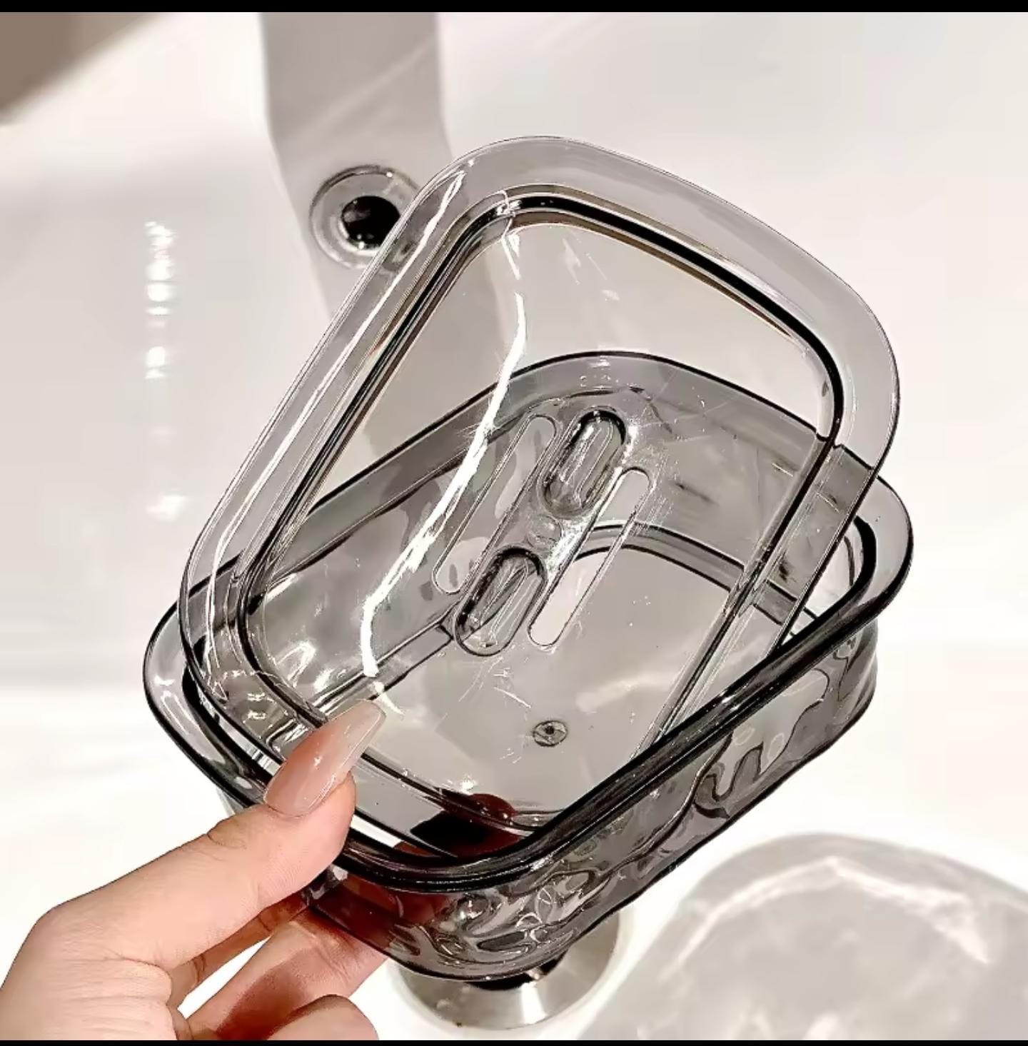 Luxury Rabbit Soap Dish – Plastic Bathroom Storage Box