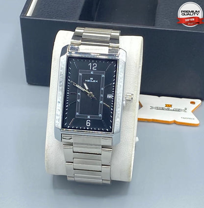 Xenlex Men's Silver Chain Watch
