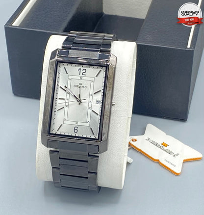 Xenlex Men's Silver Chain Watch