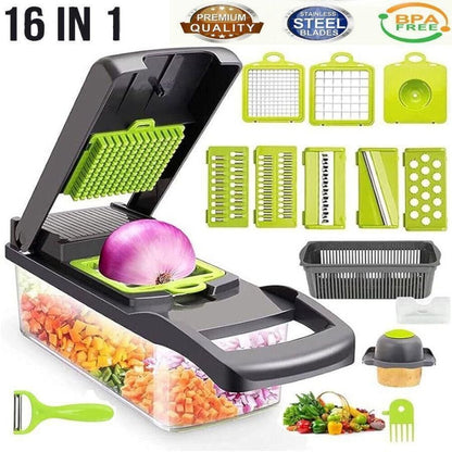 16 in 1 Multifunctional Vegetable Chopper Slicer