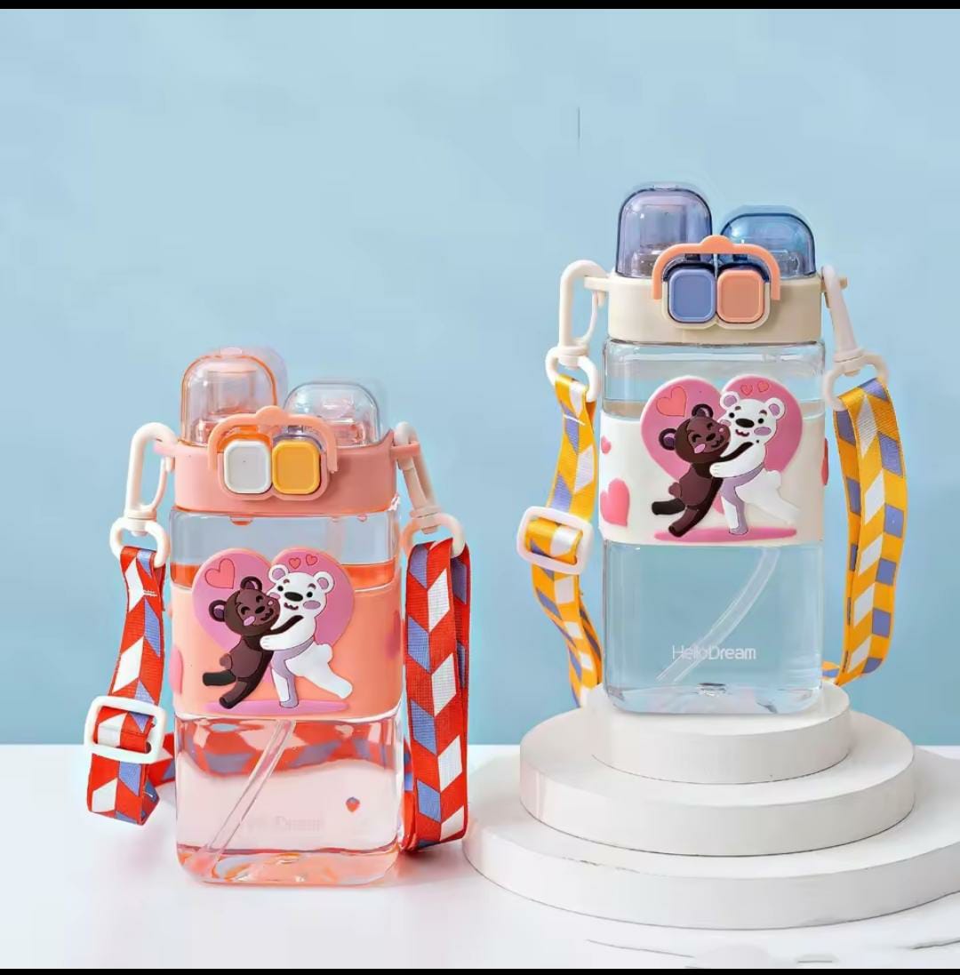 Cartoon Bear Kids Water Bottle
