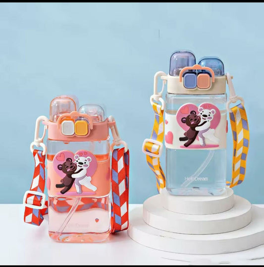 Cartoon Bear Kids Water Bottle