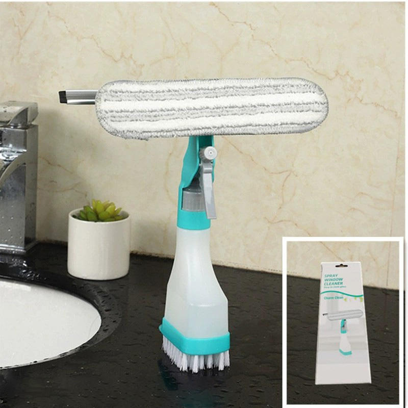4-in-1 Spray Window Cleaner Brush