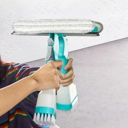 4-in-1 Spray Window Cleaner Brush