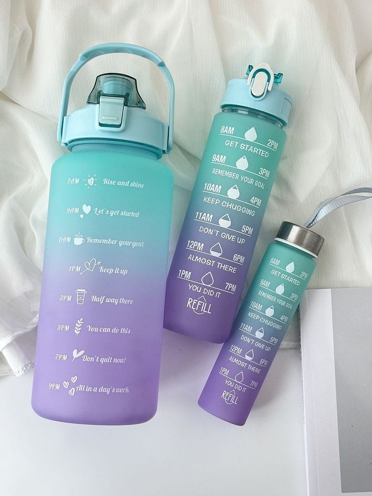 900ml Water Bottles Set Sports, BPA Free