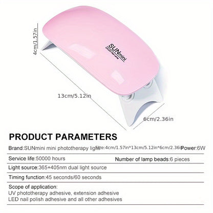 Professional Nail Dryer 6W UV Resin Lamp for Nail Art