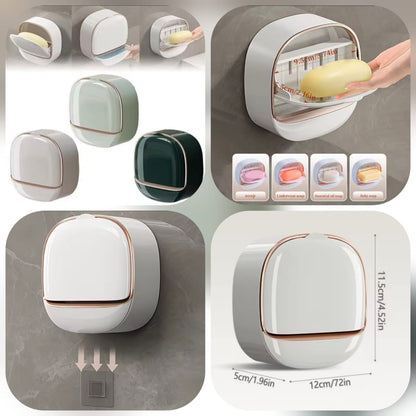 Luxury Soap Holder with Drain Tray,